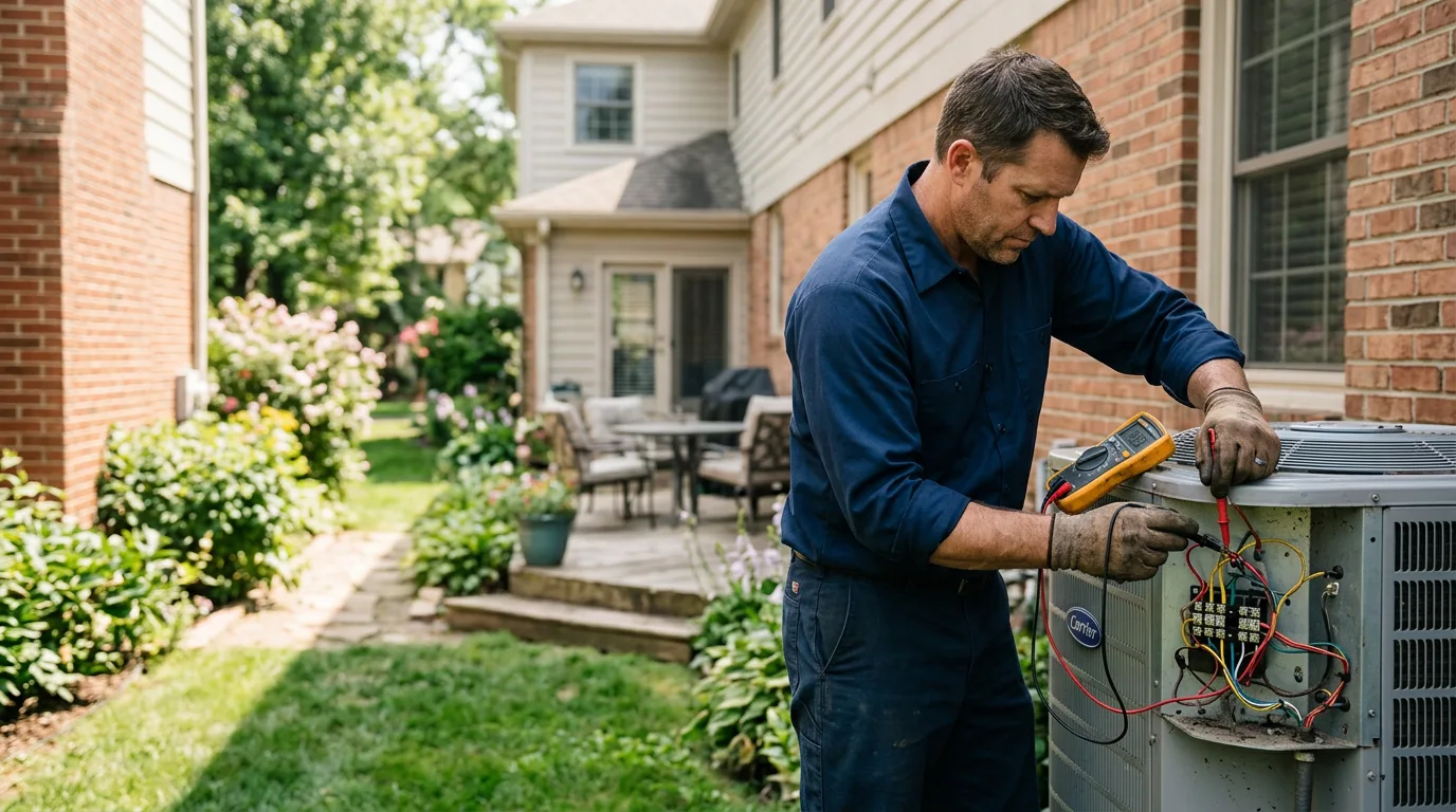 HVAC technician working near Seagrove, NC
